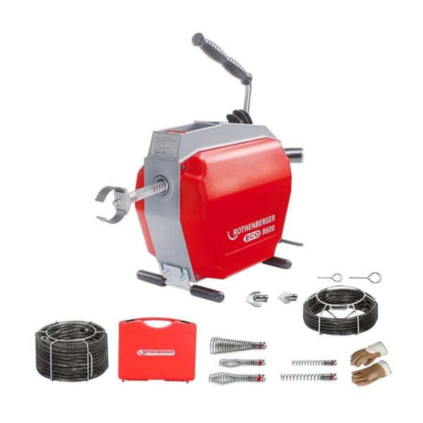 Rothenberger R600 ECO Seri Kanal Açma Mak 16.3 + 22.2mm Spiral St 1099915