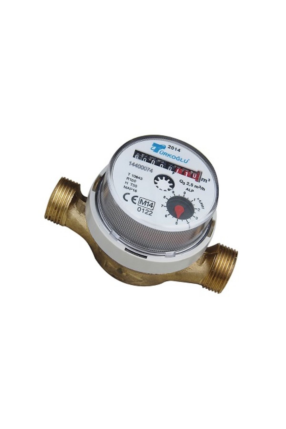 Türkoğlu Tek Hüzmeli Kuru Tip Soğuk Su Sayacı (R100) DN20